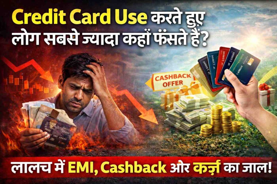 Credit Card use mein galti: लोग सबसे ज़्यादा कहाँ फँसते हैं?