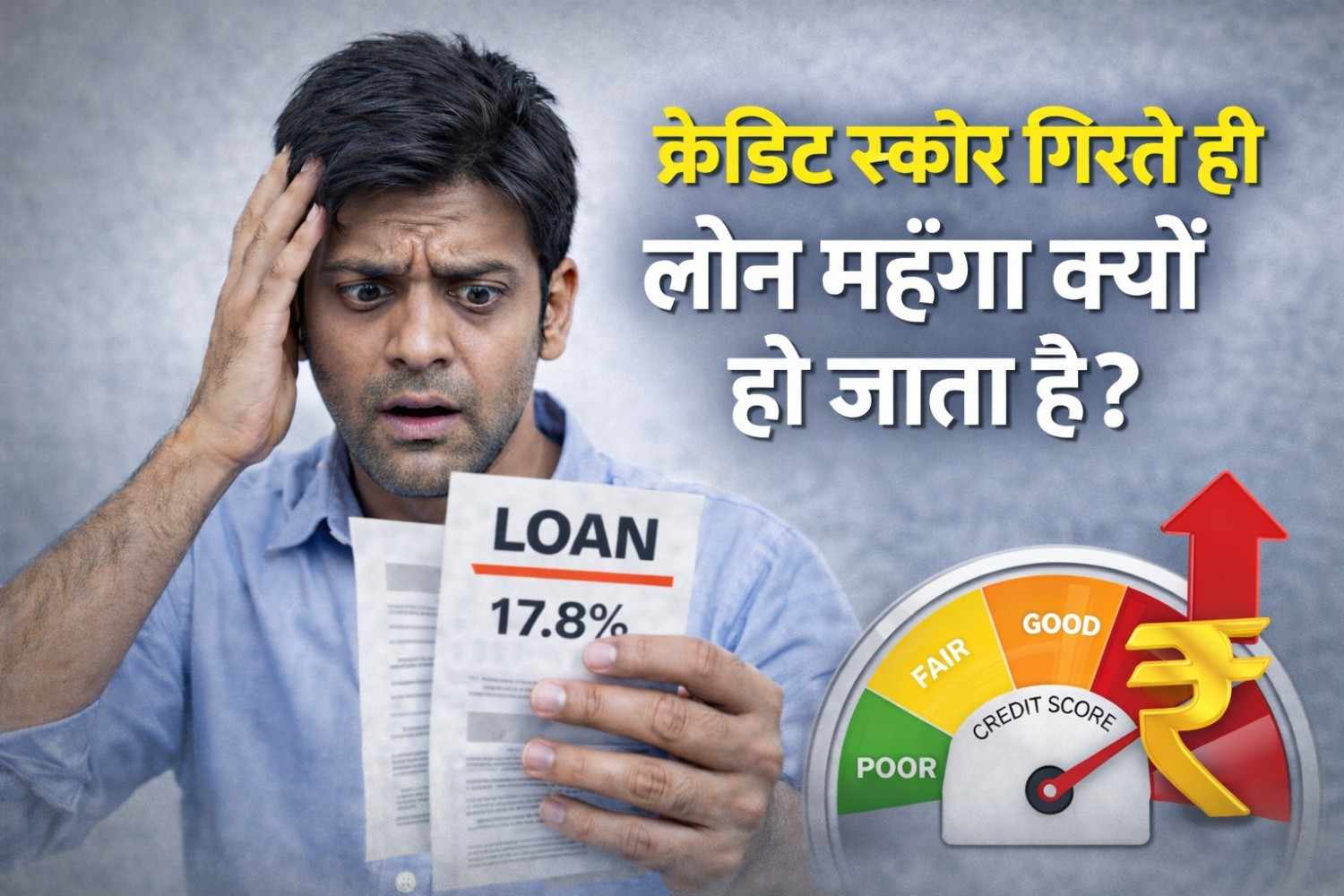 क्रेडिट स्कोर गिरते ही लोन महँगा क्यों हो जाता है?